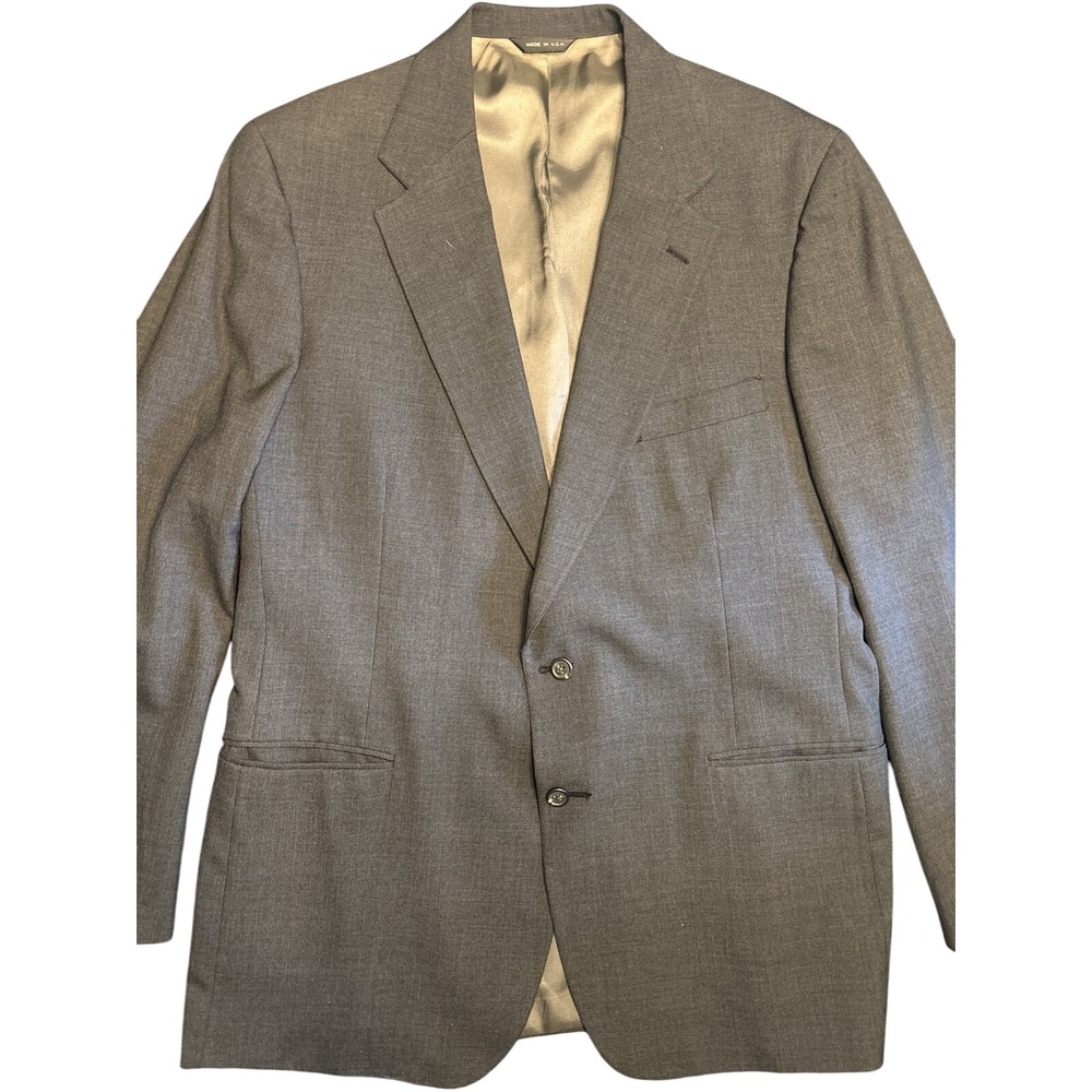 Polo University Club by‎ Ralph Lauren Men's Grey Wool Blazer Sport Coat Size L